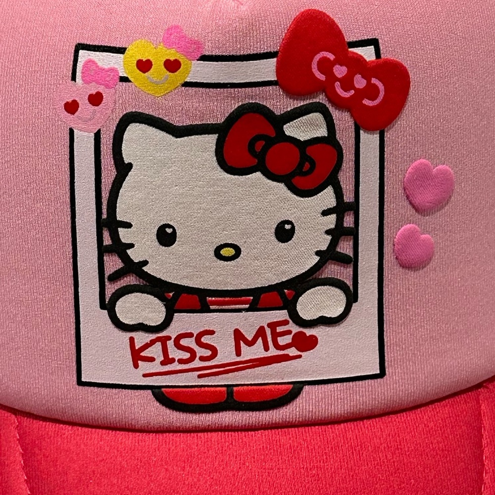 🌸NEW PINK KISS ME HELLO KITTY HAT 🧢 WITH TAGS. - Picture 15 of 15